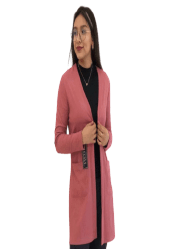 Ensamble larga color Palo de rosa talla Unitalla estilo null